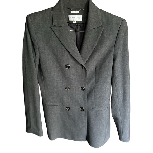 Calvin Klein Jackets & Blazers - Calvin Klein stretch double breasted blazer suit jacket